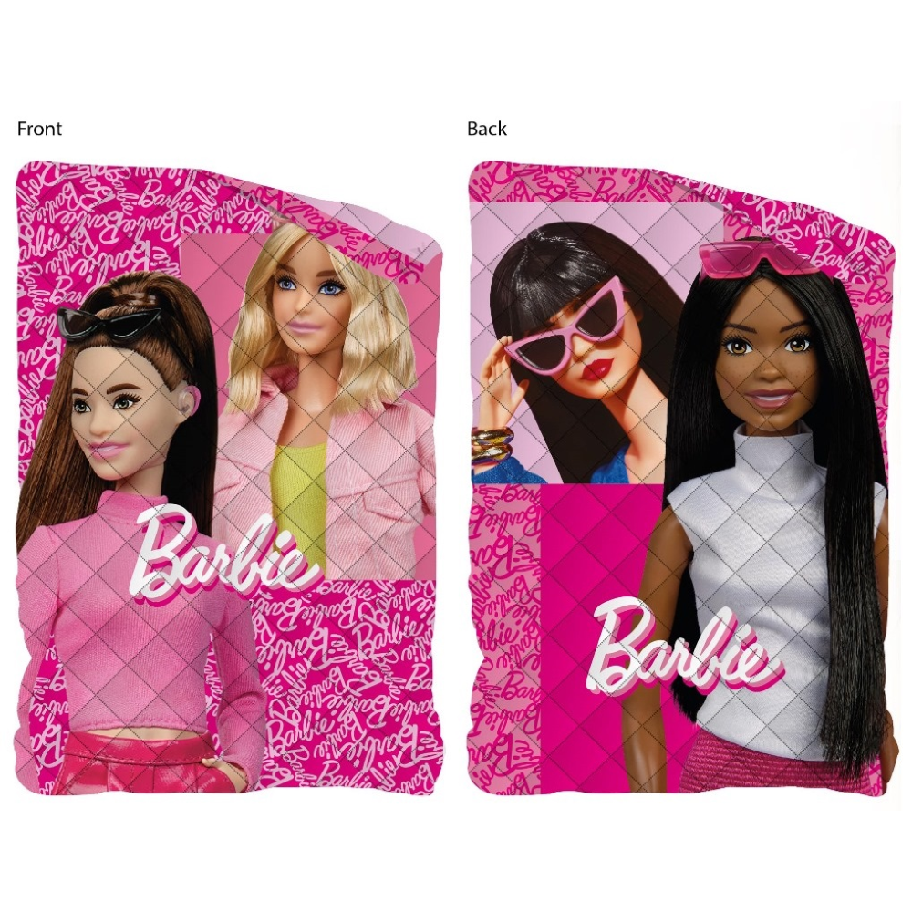 TRAPUNTINO DOUBLEFACE BARBIE COPERTA COPRILETTO TRAPUNTATO 100 GSM LETTO SINGOLO 170X250 CM - BAR1767