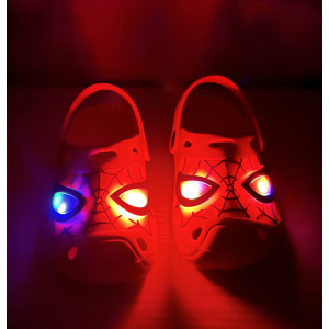 CIABATTE LUMINOSE SPIDERMAN MARVEL MODELLO CROCS IN EVA CON CINTURINO BAMBINO - 6623