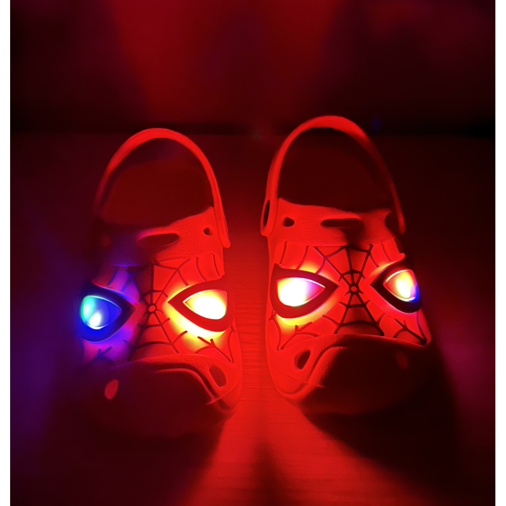 CIABATTE LUMINOSE SPIDERMAN MARVEL MODELLO CROCS IN EVA CON CINTURINO BAMBINO - 6623