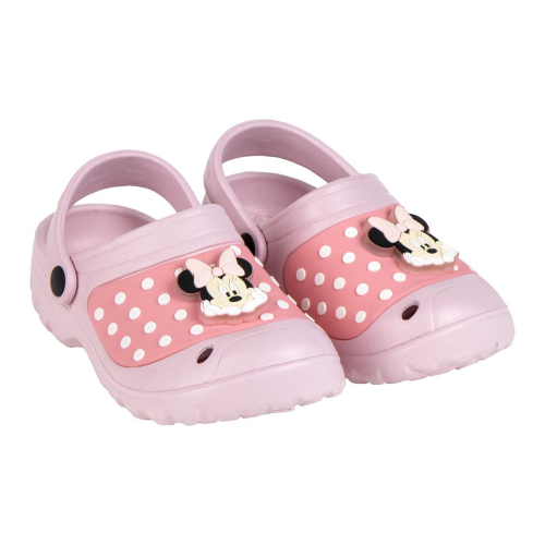 CIABATTE LUMINOSE MINNIE MOUSE DISNEY MODELLO CROCS IN EVA CON CINTURINO BAMBINA - 6810