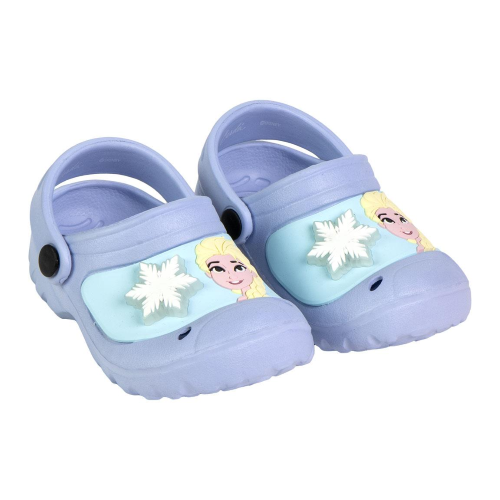 CIABATTE LUMINOSE FROZEN DISNEY MODELLO CROCS IN EVA CON CINTURINO BAMBINA - 6809