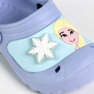 CIABATTE LUMINOSE FROZEN DISNEY MODELLO CROCS IN EVA CON CINTURINO BAMBINA - 6809