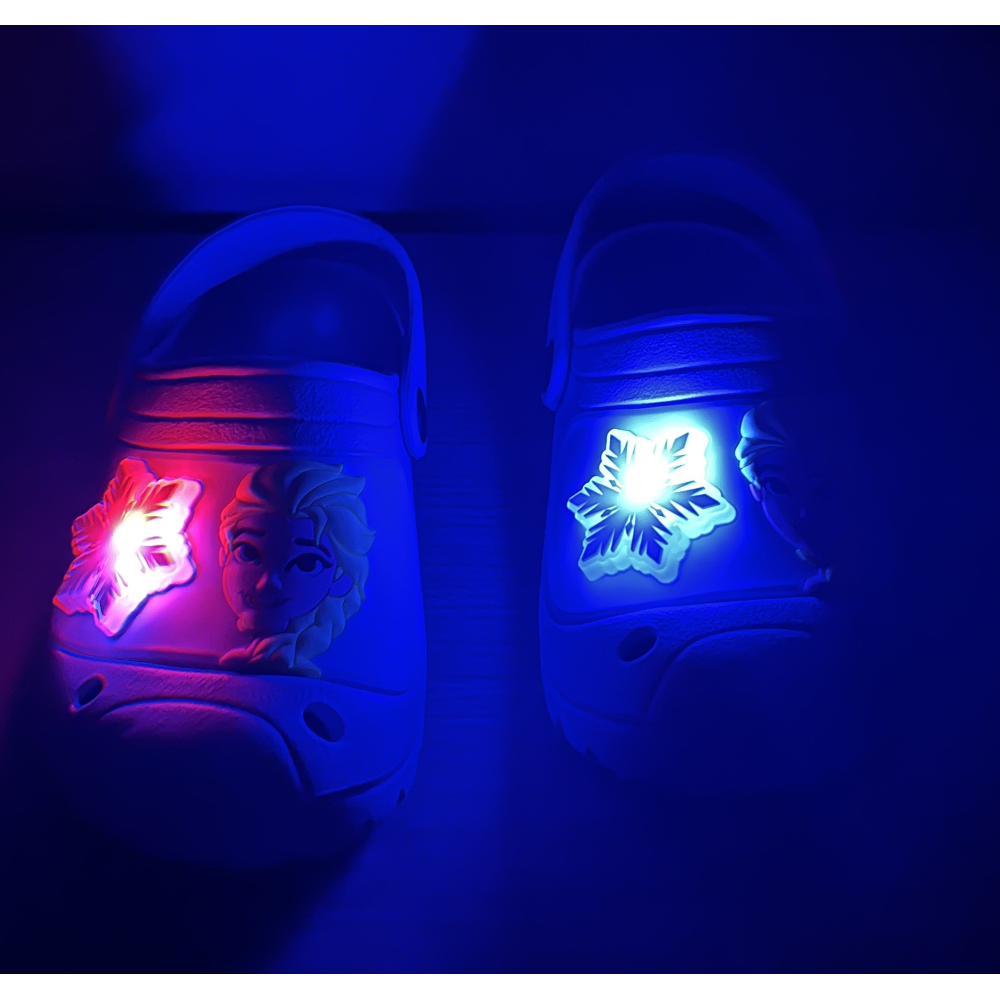 CIABATTE LUMINOSE FROZEN DISNEY MODELLO CROCS IN EVA CON CINTURINO BAMBINA - 6809