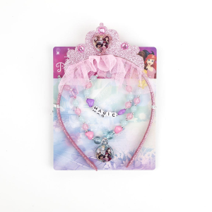SET ACCESSORI PRINCIPESSE DISNEY BRACCIALE COLLANA CERCHIETTO CON DIADEMA - 2220