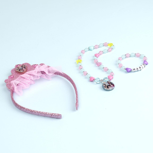 SET ACCESSORI PRINCIPESSE DISNEY BRACCIALE COLLANA CERCHIETTO CON DIADEMA - 2220