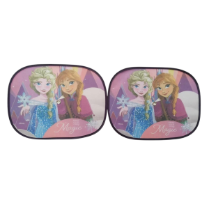 TENDINE PARASOLE LATERALI FROZEN DISNEY COPPIA DI TENDINE PER AUTO 44 X 35 CM PROTEZIONE RAGGI UV - 31602