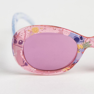 OCCHIALI DA SOLE STITCH E ANGEL DISNEY GLITTERATI LENTI OVALI SPECCHIATE FILTRO UV400 - 2812