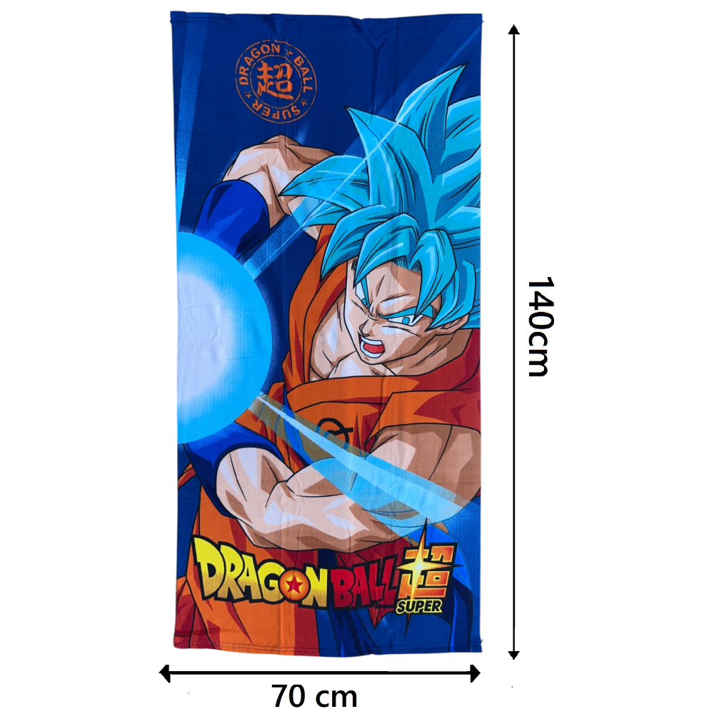 TELO MARE DRAGON BALL SUPER ASCIUGAMANO DA SPIAGGIA PER BAMBINI IN MICROFIBRA DI POLIESTERE CM 140X70 - DB24-002