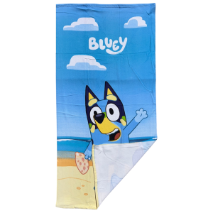 TELO MARE BLUEY ASCIUGAMANO DA SPIAGGIA PER BAMBINI IN MICROFIBRA DI POLIESTERE CM 140X70 - BLU36-5171