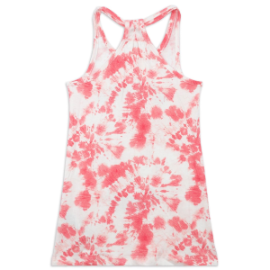 VESTITINO STITCH E ANGEL DISNEY SCAMICIATA ABITO SMANICATO IN COTONE GRAFICA TIE-DYE - YE10074.FUCSIA
