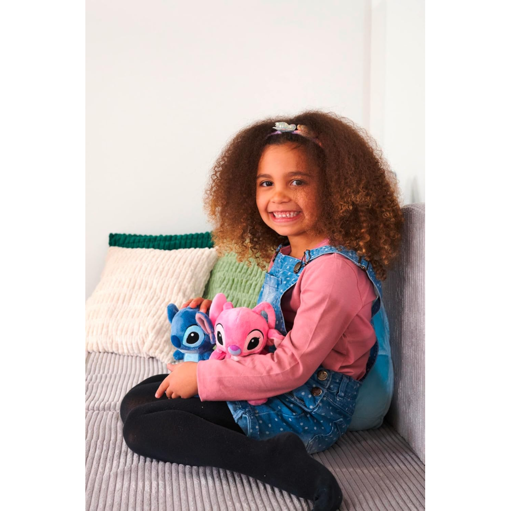 PELUCHE ANGEL STITCH DISNEY 18 CM MORBIDO E TENERO PUPAZZO IN FORMATO MINI - 6315870469009ANGEL