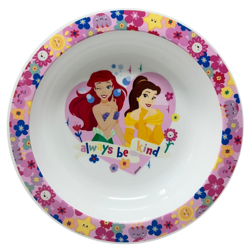 PIATTO FONDO PRINCIPESSE DISNEY STOVIGLIA 20 CM IN PLASTICA RIUTILIZZABILE ADATTO AL MICROONDE - ST82048