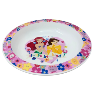 PIATTO FONDO PRINCIPESSE DISNEY STOVIGLIA 20 CM IN PLASTICA RIUTILIZZABILE ADATTO AL MICROONDE - ST82048