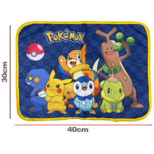 TOVAGLIETTA PIKACHU POKÉMON COLAZIONE SCUOLA IN POLIESTERE IMPERMEABILE CM. 40X30 - TV20PK