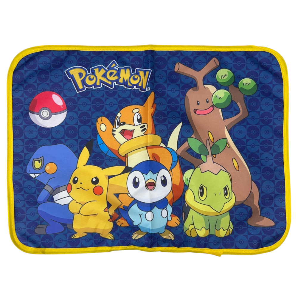 TOVAGLIETTA PIKACHU POKÉMON COLAZIONE SCUOLA IN POLIESTERE IMPERMEABILE CM. 40X30 - TV20PK