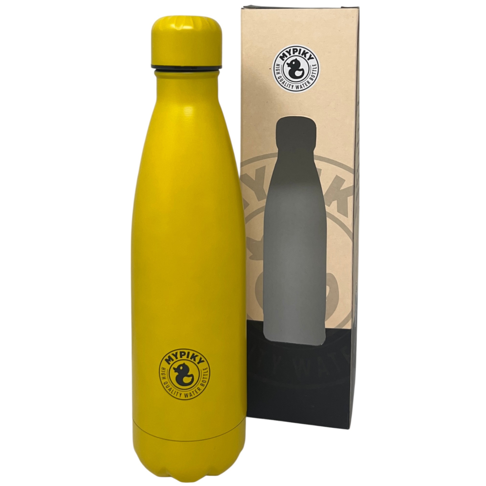BOTTIGLIA IN ACCIAIO INOX MY PICKY BORRACCIA TERMICA A DOPPIA PARETE 500 ML GIALLO - MP26GI