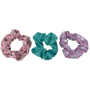 SCRUNCHIES GABBY'S DOLLHOUSE SET 3 PEZZI ELASTICI MORBIDI PER CAPELLI- 3454