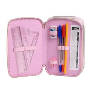 ASTUCCIO SCUOLA MINNIE E PAPERINA DISNEY MULTISCOMPARTO 3 ZIP PORTACOLORI GIOTTO - 1653