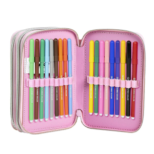 ASTUCCIO SCUOLA MINNIE E PAPERINA DISNEY MULTISCOMPARTO 3 ZIP PORTACOLORI GIOTTO - 1653