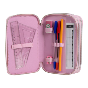 ASTUCCIO SCUOLA HELLO KITTY SANRIO MULTISCOMPARTO 3 ZIP PORTACOLORI GIOTTO - 1654