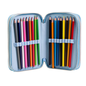 ASTUCCIO SCUOLA FROZEN DISNEY MULTISCOMPARTO 3 ZIP PORTACOLORI GIOTTO - 1688