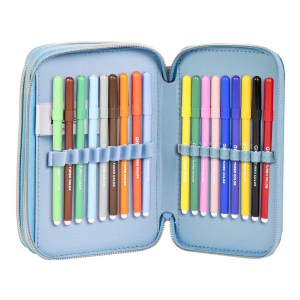 ASTUCCIO SCUOLA FROZEN DISNEY MULTISCOMPARTO 3 ZIP PORTACOLORI GIOTTO - 1688