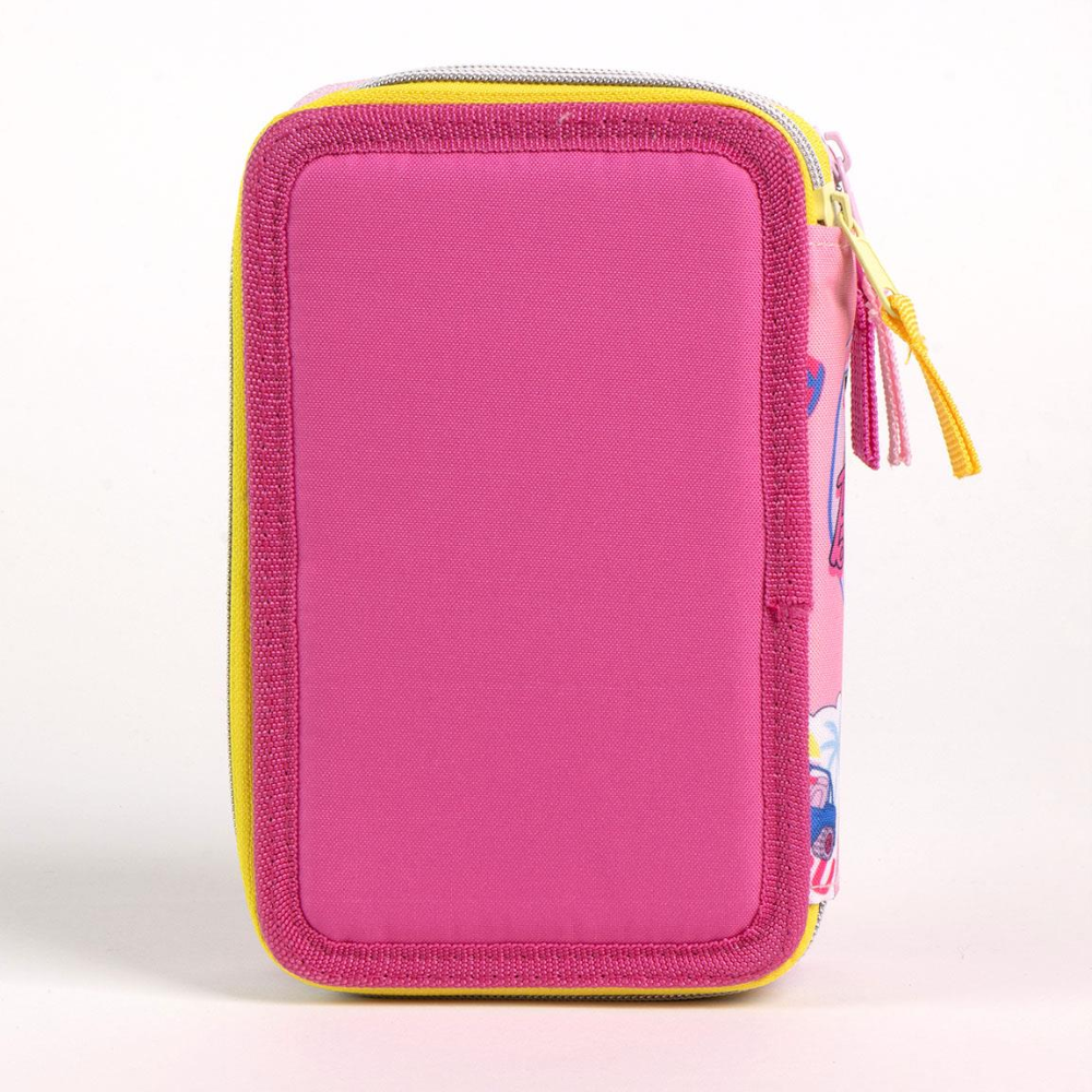 ASTUCCIO SCUOLA BARBIE MATTEL MULTISCOMPARTO 3 ZIP PORTACOLORI GIOTTO - 1655