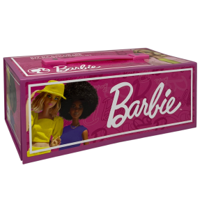 COLORI BARBIE MATTEL 52 PEZZI KIT PENNARELLI ACQUERELLI E PASTELLI SCATOLA CON CASSETTI - 2872