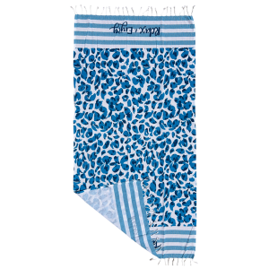 TELO MARE CON FRANGE 190 X 70 CM ASCIUGAMO IN MISTO COTONE ACCESSORIO SPIAGGIA PISCINA