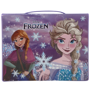 VALIGETTA 65 PEZZI FROZEN DISNEY SCATOLA COLORI CANCELLERIA STICKERS PER BAMBINI - 1221