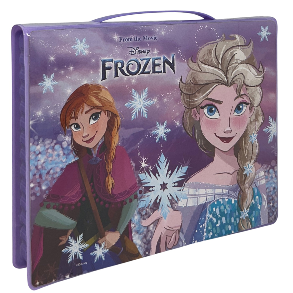 VALIGETTA 65 PEZZI FROZEN DISNEY SCATOLA COLORI CANCELLERIA STICKERS PER BAMBINI - 1221
