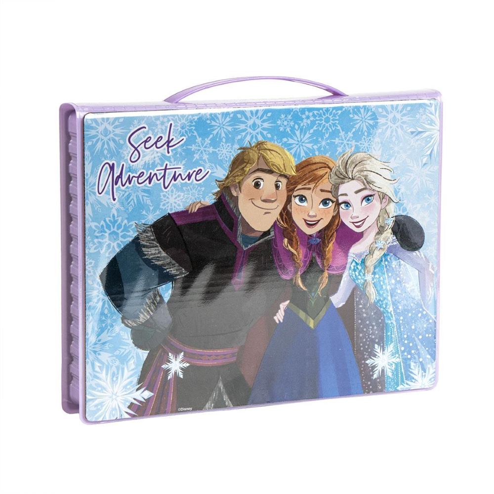 VALIGETTA 65 PEZZI FROZEN DISNEY SCATOLA COLORI CANCELLERIA STICKERS PER BAMBINI - 1221
