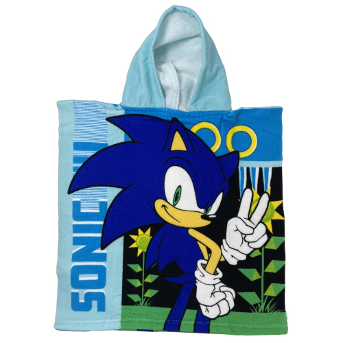 PONCHO MARE SONIC RICCIO IN MICROCOTONE CM. 100X50 100%PL - SN6313MC