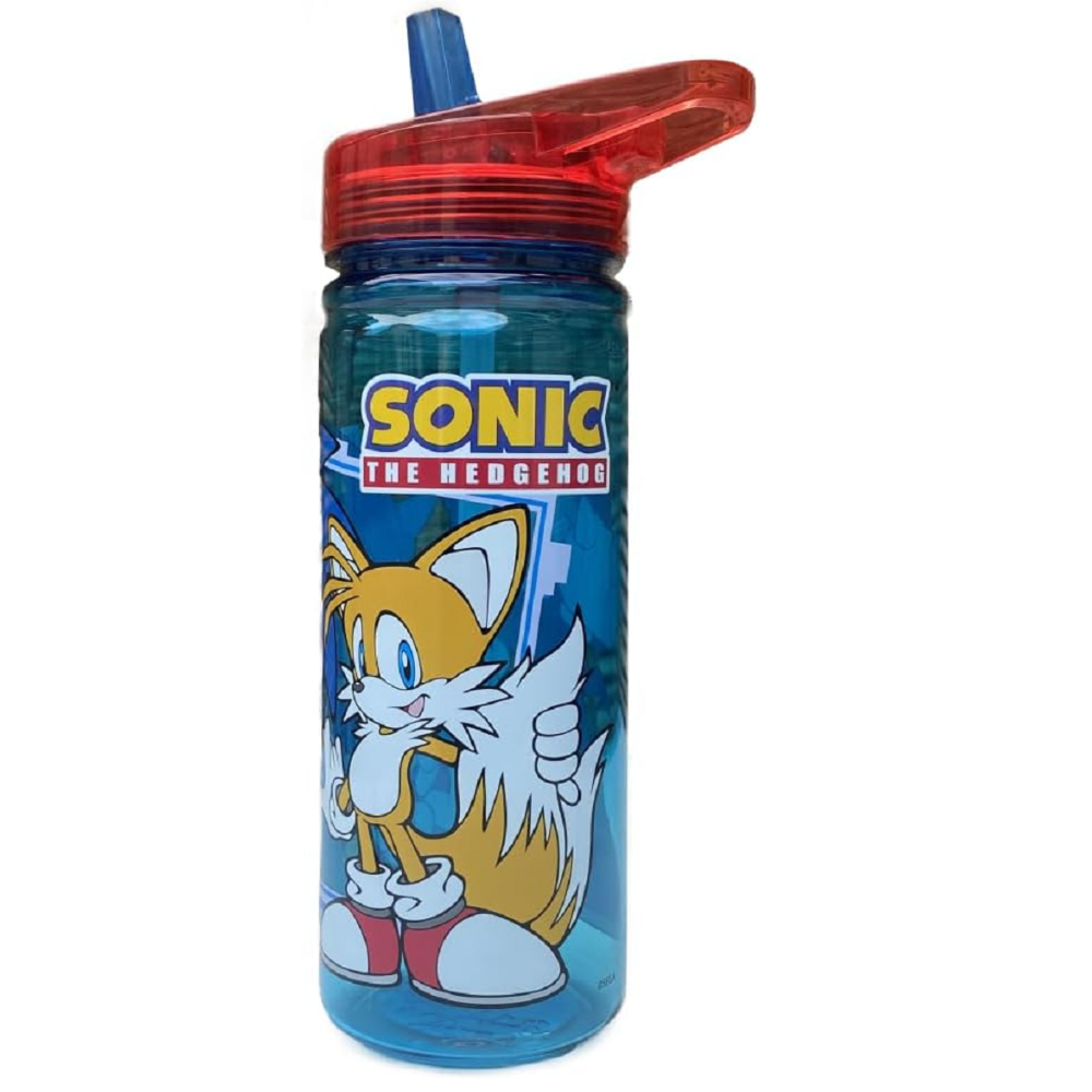 BORRACCIA ECOZEN SONIC THE HEDGEHOG IN TRITAN BOTTIGLIA CON BECCUCCIO RIPIEGABILE 580 ML -79022