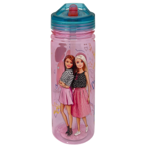 BORRACCIA ECOZEN BARBIE MATTEL IN TRITAN BOTTIGLIA CON BECCUCCIO RIPIEGABILE 580 ML -83208