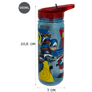 BORRACCIA ECOZEN AVENGERS MARVEL IN TRITAN BOTTIGLIA CON BECCUCCIO RIPIEGABILE 580 ML -83207