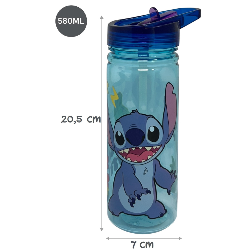 BORRACCIA ECOZEN STITCH DISNEY IN TRITAN BOTTIGLIA CON BECCUCCIO RIPIEGABILE 580 ML -83214