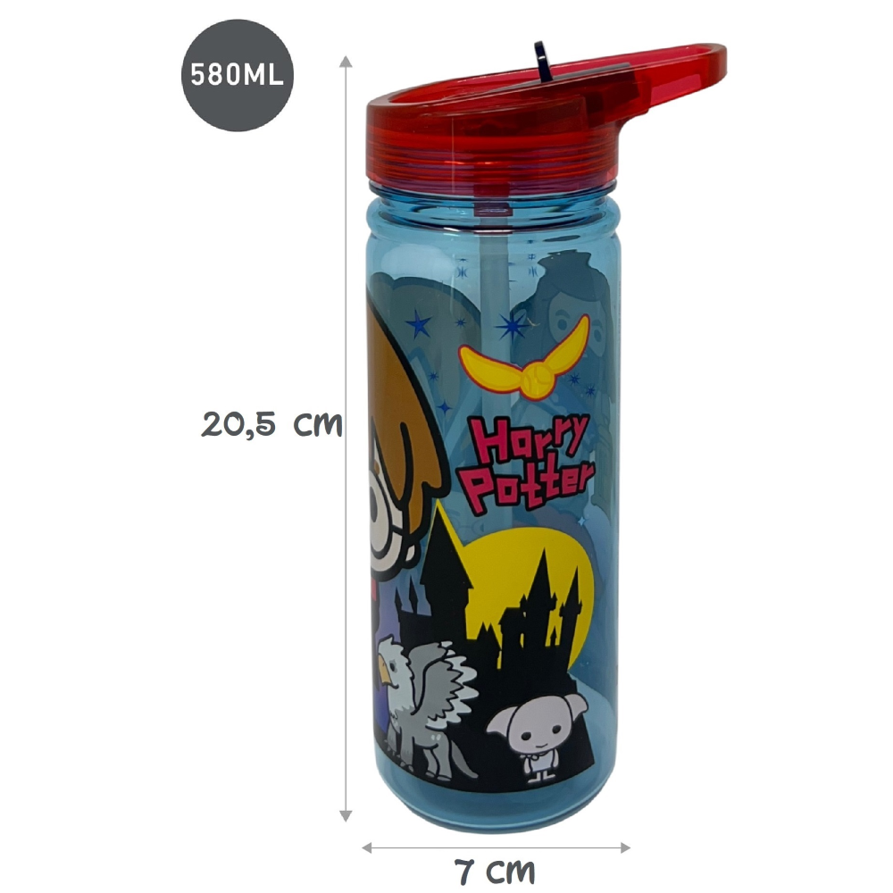 BORRACCIA ECOZEN HARRY POTTER CHIBI IN TRITAN BOTTIGLIA CON BECCUCCIO RIPIEGABILE 580 ML -83216