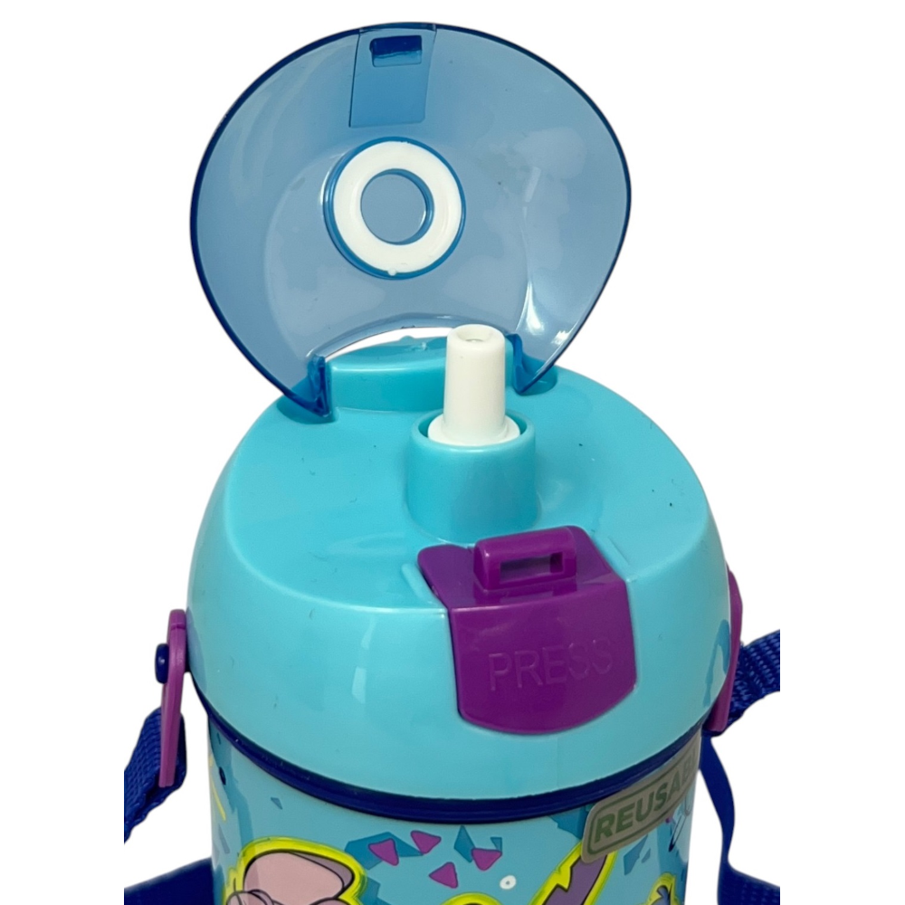 BORRACCIA POP-UP STITCH E ANGEL DISNEY BOTTIGLIA IN PLASTICA RIUTILIZZABILE CON TRACOLLA 450 ML - 83218