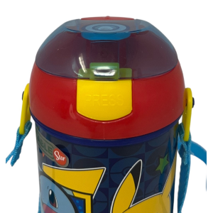 BORRACCIA POP-UP PIKACHU POKÉMON BOTTIGLIA IN PLASTICA RIUTILIZZABILE CON TRACOLLA 450 ML - 83220