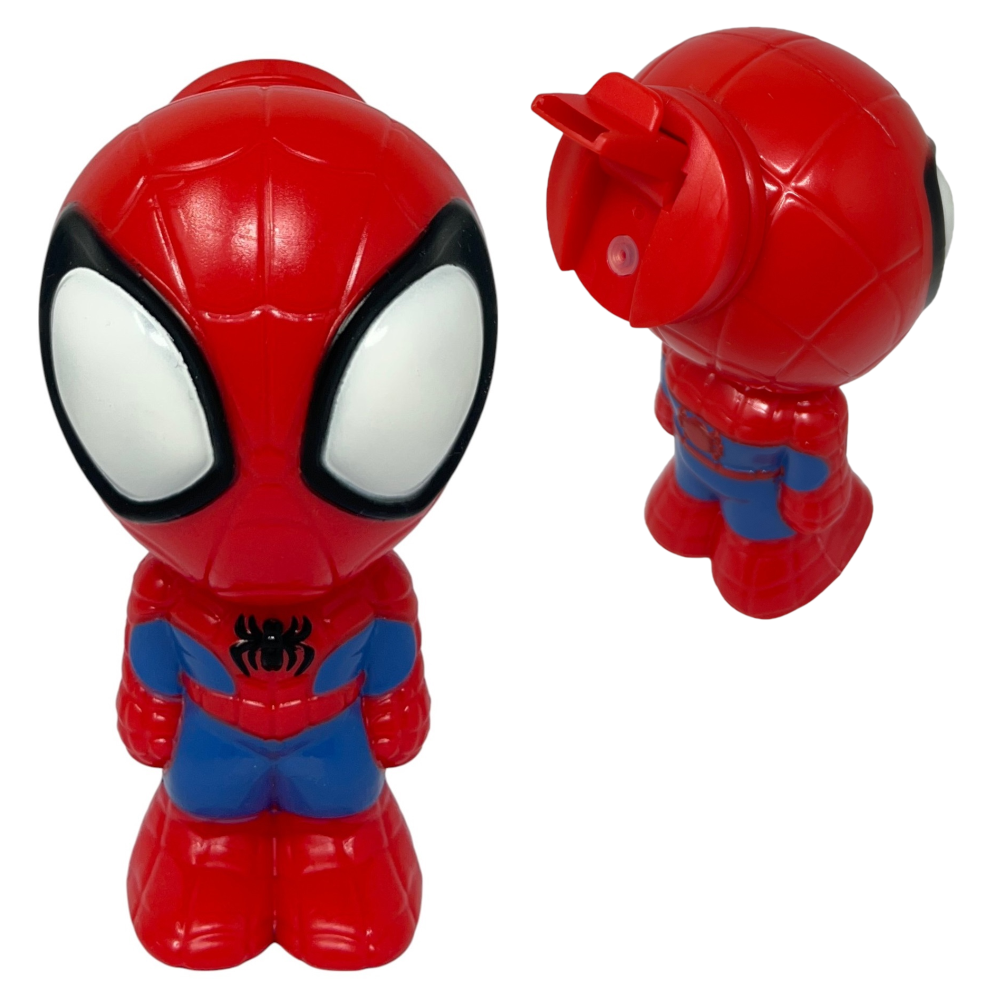 BORRACCIA SPIDERMAN MARVEL PERSONAGGIO 3D BOTTIGLIA 300 ML IN PLASTICA RIUTILIZZABILE BECCUCCIO RIPIEGABILE -83205