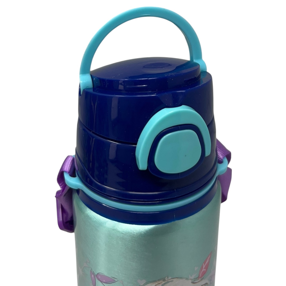 BORRACCIA IN ALLUMINIO FROZEN DISNEY BOTTIGLIA 730 ML CON APERTURA POP-UP E TRACOLLA - 83190