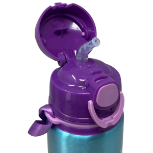 BORRACCIA IN ALLUMINIO GABBY'S DOLLHOUSE BOTTIGLIA 730 ML CON APERTURA POP-UP E TRACOLLA - 83191