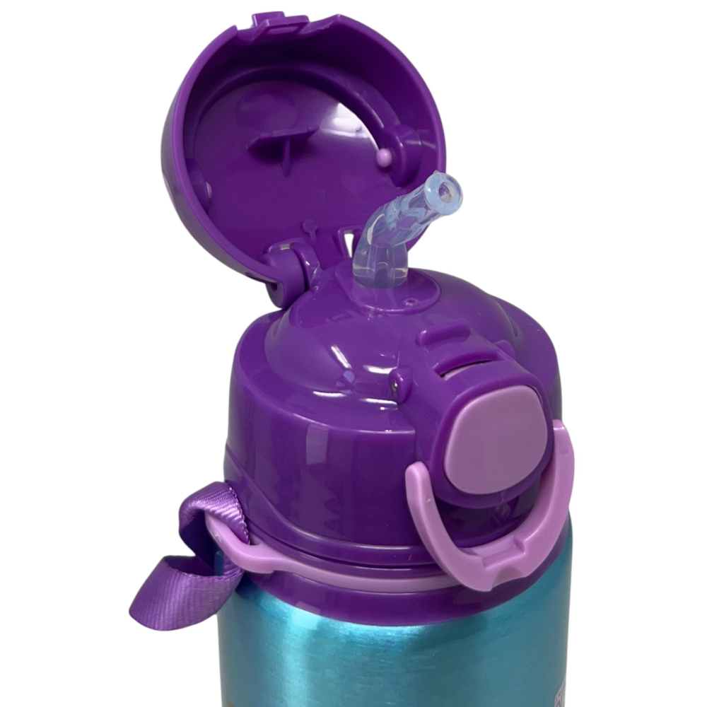 BORRACCIA IN ALLUMINIO GABBY'S DOLLHOUSE BOTTIGLIA 730 ML CON APERTURA POP-UP E TRACOLLA - 83191