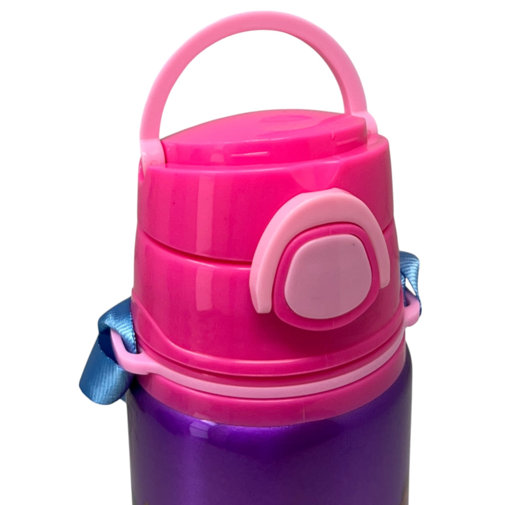 BORRACCIA IN ALLUMINIO PRINCIPESSE DISNEY BOTTIGLIA 730 ML CON APERTURA POP-UP E TRACOLLA - 83195