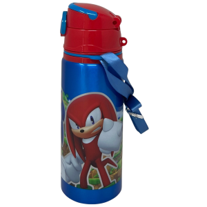 BORRACCIA IN ALLUMINIO SONIC THE HEDGEHOG BOTTIGLIA 730 ML CON APERTURA POP-UP E TRACOLLA - 83196