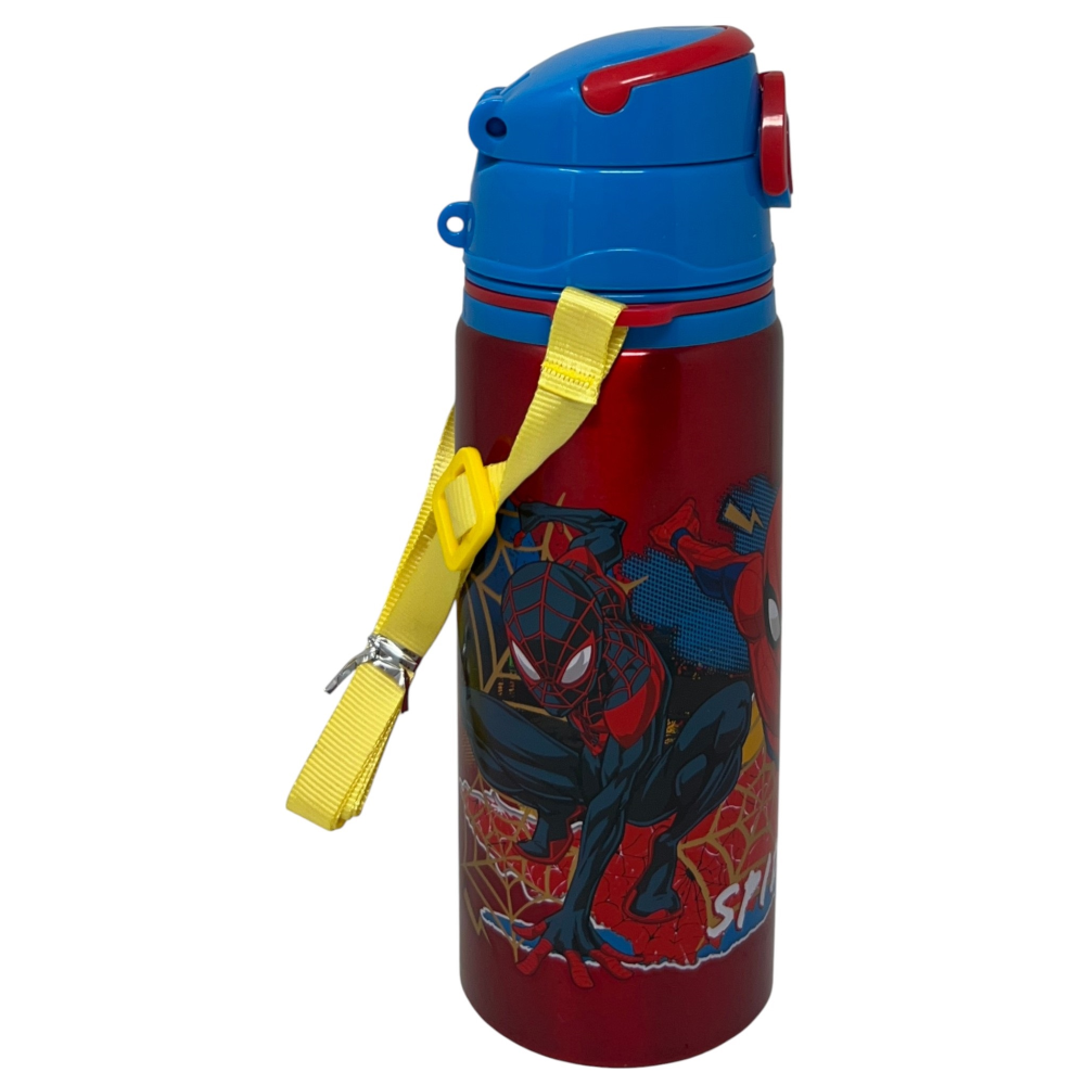 BORRACCIA IN ALLUMINIO SPIDERMAN MARVEL BOTTIGLIA 730 ML CON APERTURA POP-UP E TRACOLLA - 83197