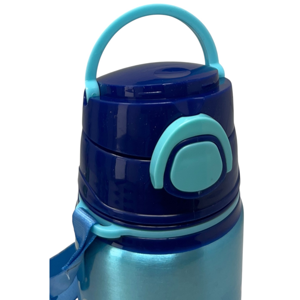 BORRACCIA IN ALLUMINIO STITCH DISNEY BOTTIGLIA 730 ML CON APERTURA POP-UP E TRACOLLA - 83198