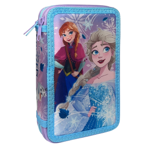 ASTUCCIO 3 ZIP SCUOLA FROZEN DISNEY MULTISCOMPARTO PORTACOLORI GIOTTO - 564797