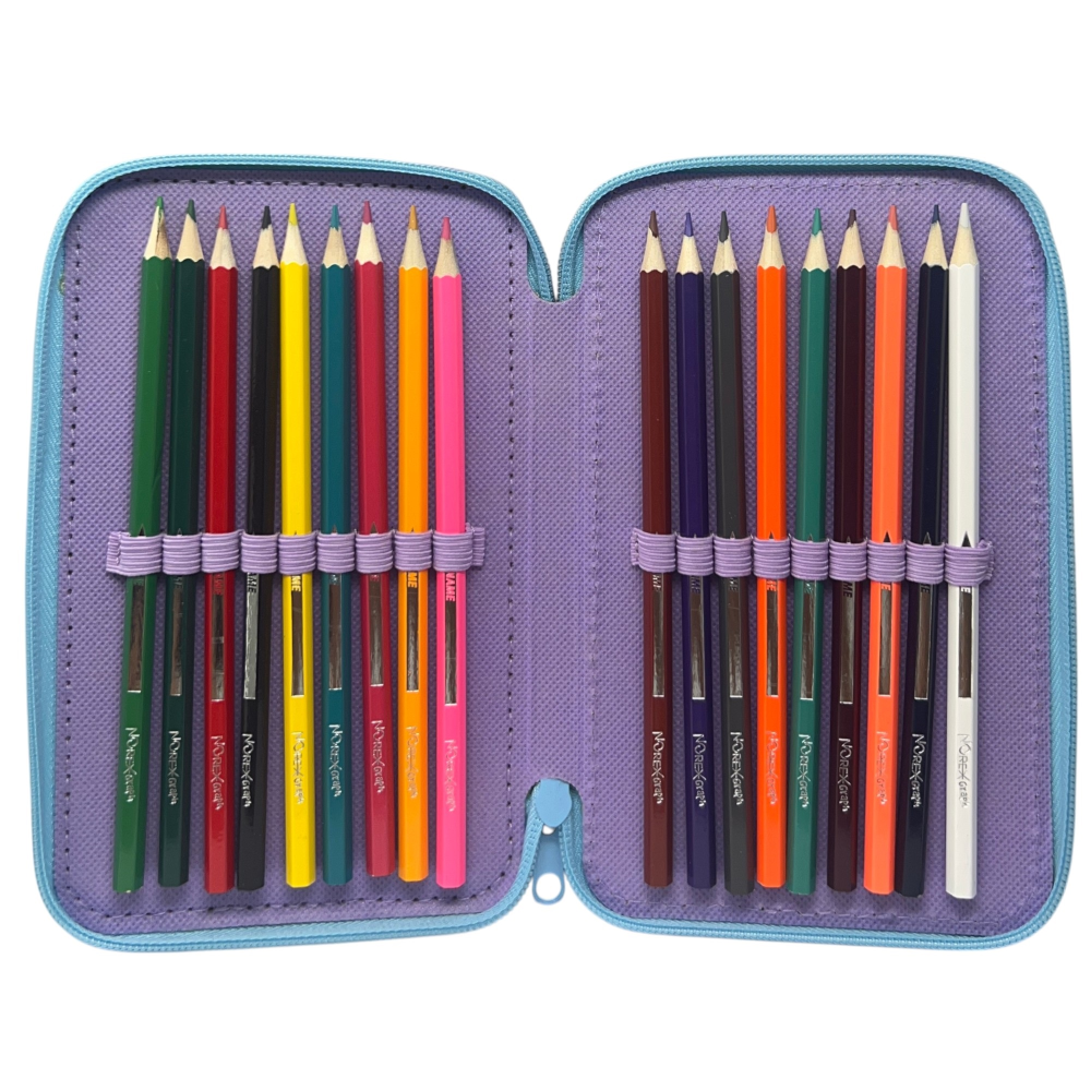 ASTUCCIO 3 ZIP SCUOLA FROZEN DISNEY MULTISCOMPARTO PORTACOLORI GIOTTO - 564797